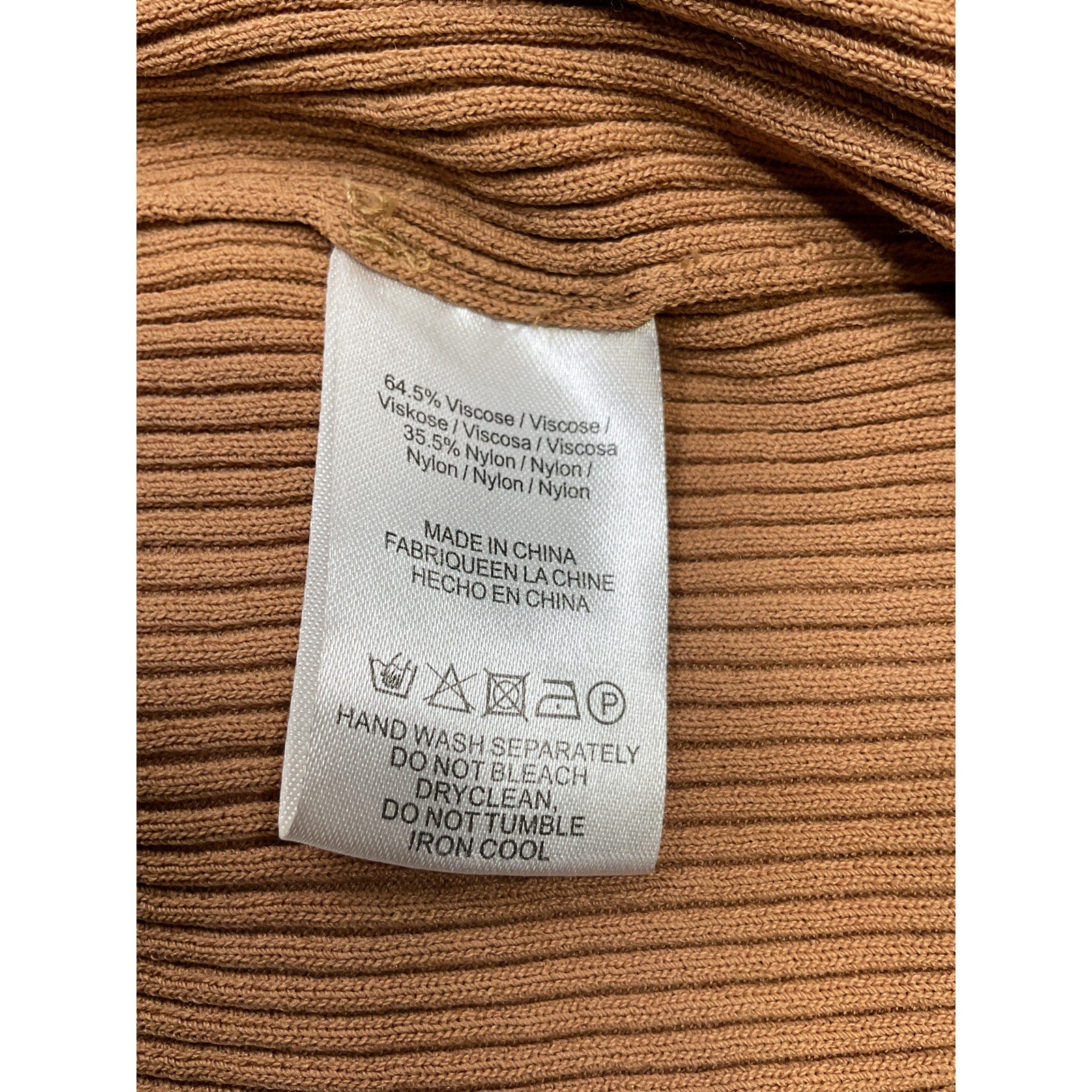 Sau Lee 'Parker' Brown Viscose Knit Dress Size 2