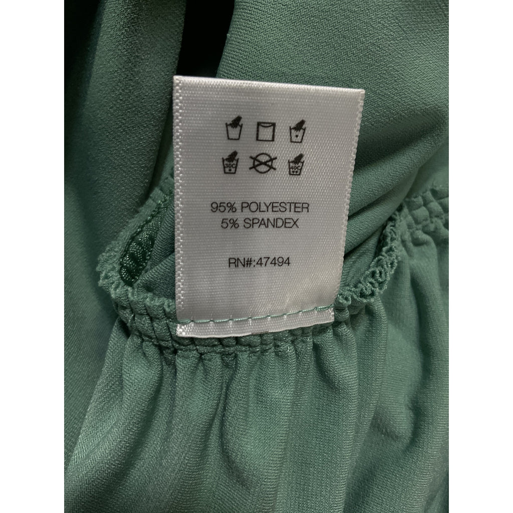 Norma Kamali 'Cayla' Green Halterneck Asymmetric Midi Dress Size XXS