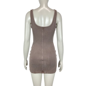 Alexander Wang Bodycon Washed Cola Tank Mini Dress Size S