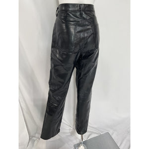 Agolde Recycled Leather Black Pants Size 29