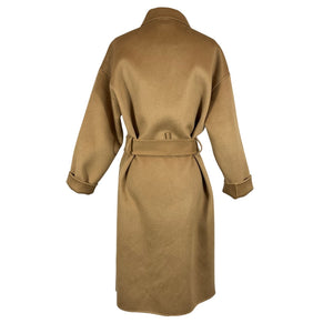 Anine Bing Classic Tan Dylan Overcoat Size XS