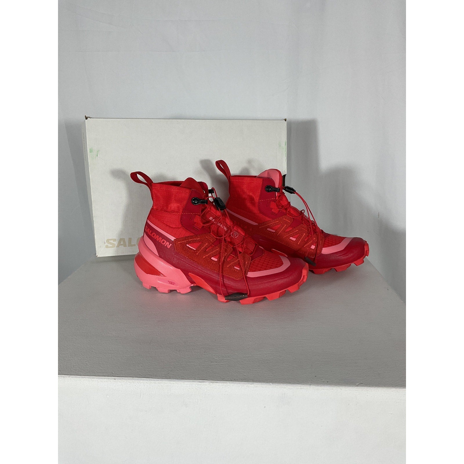 Mm6 Maison Margiela 'Salomon' Red Edition Mm6 Cross High Sneakers Size 5