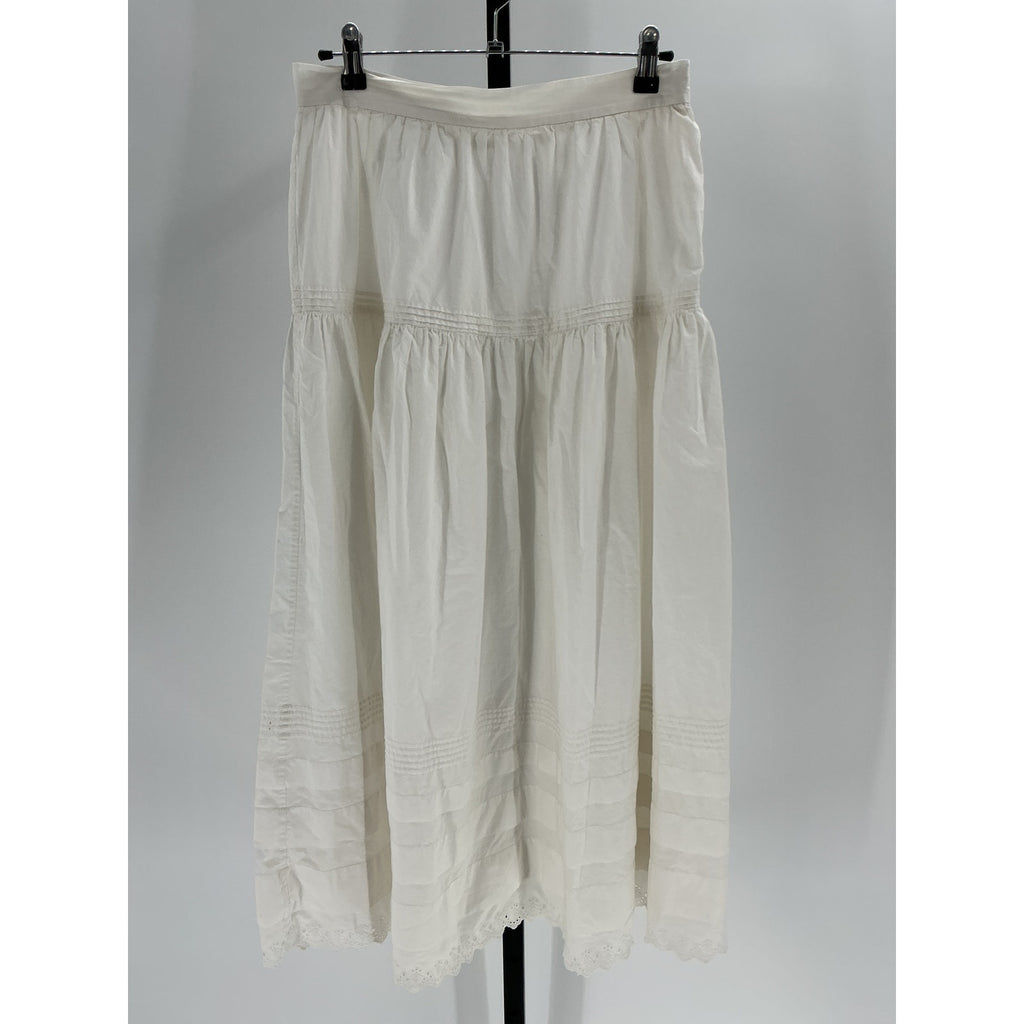 D�en 'Sebastiane' Off White Cotton Skirt Size M
