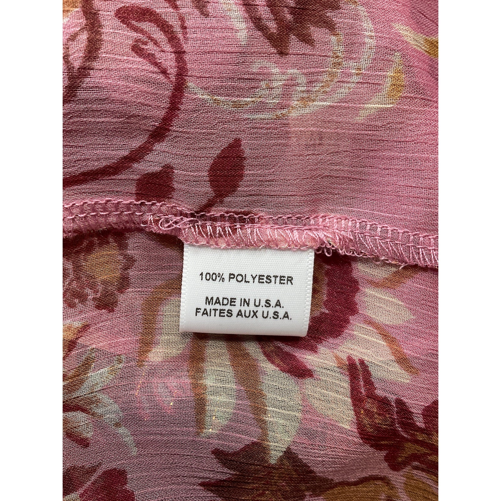 Misa Los Angeles 'Soraya' Pink Polyester Semisheer Off The Shoulder Blouse Size S