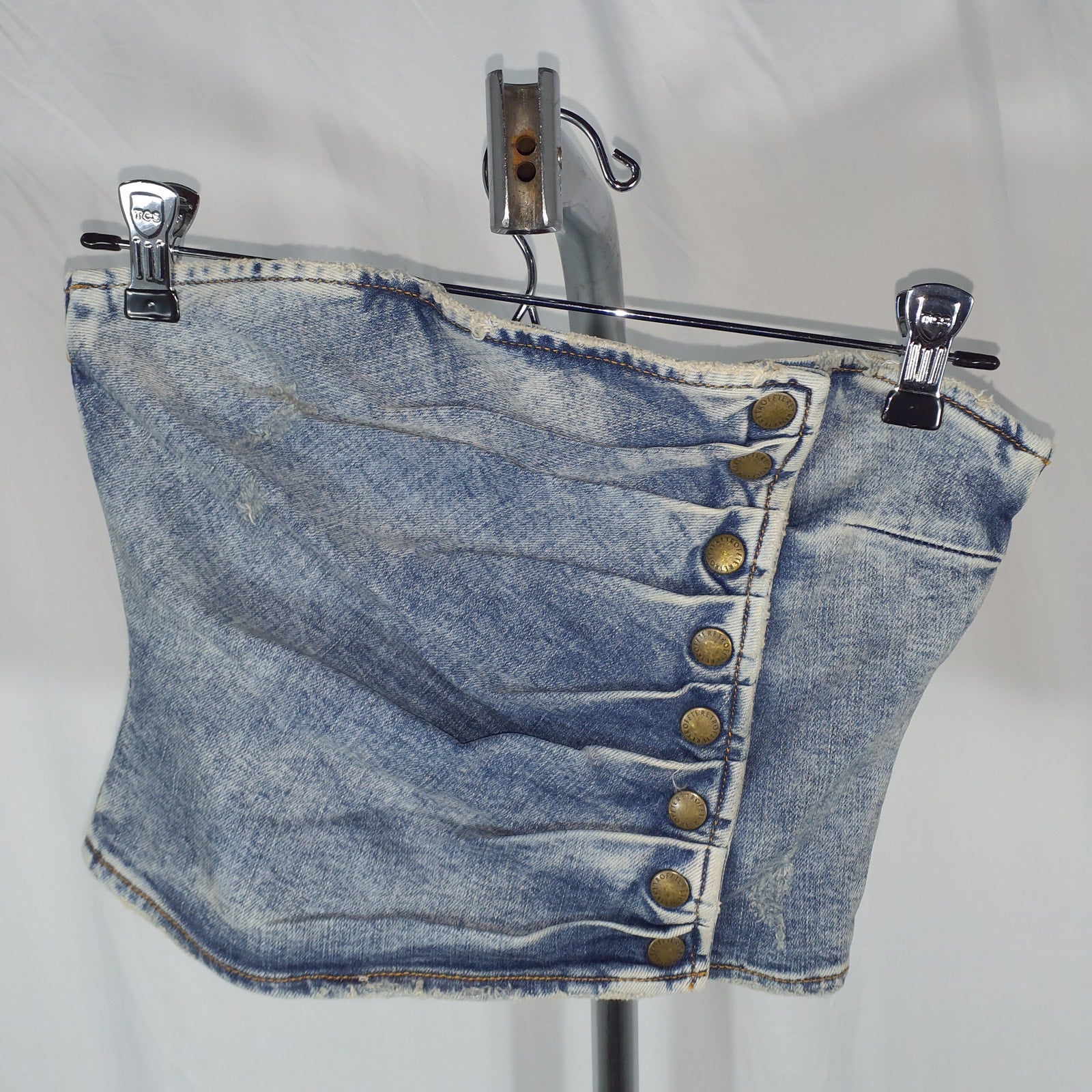 Retrofete 'Tati' Blue Top Size S