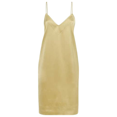 Toteme Satin Green Slip Dress Size 34