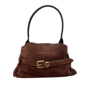 Marc Jacobs Suede Dark Brown Dakota Satchel