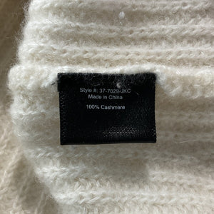 Jenni Kayne Cashmere Ivory Fisherman Sweater Size XS