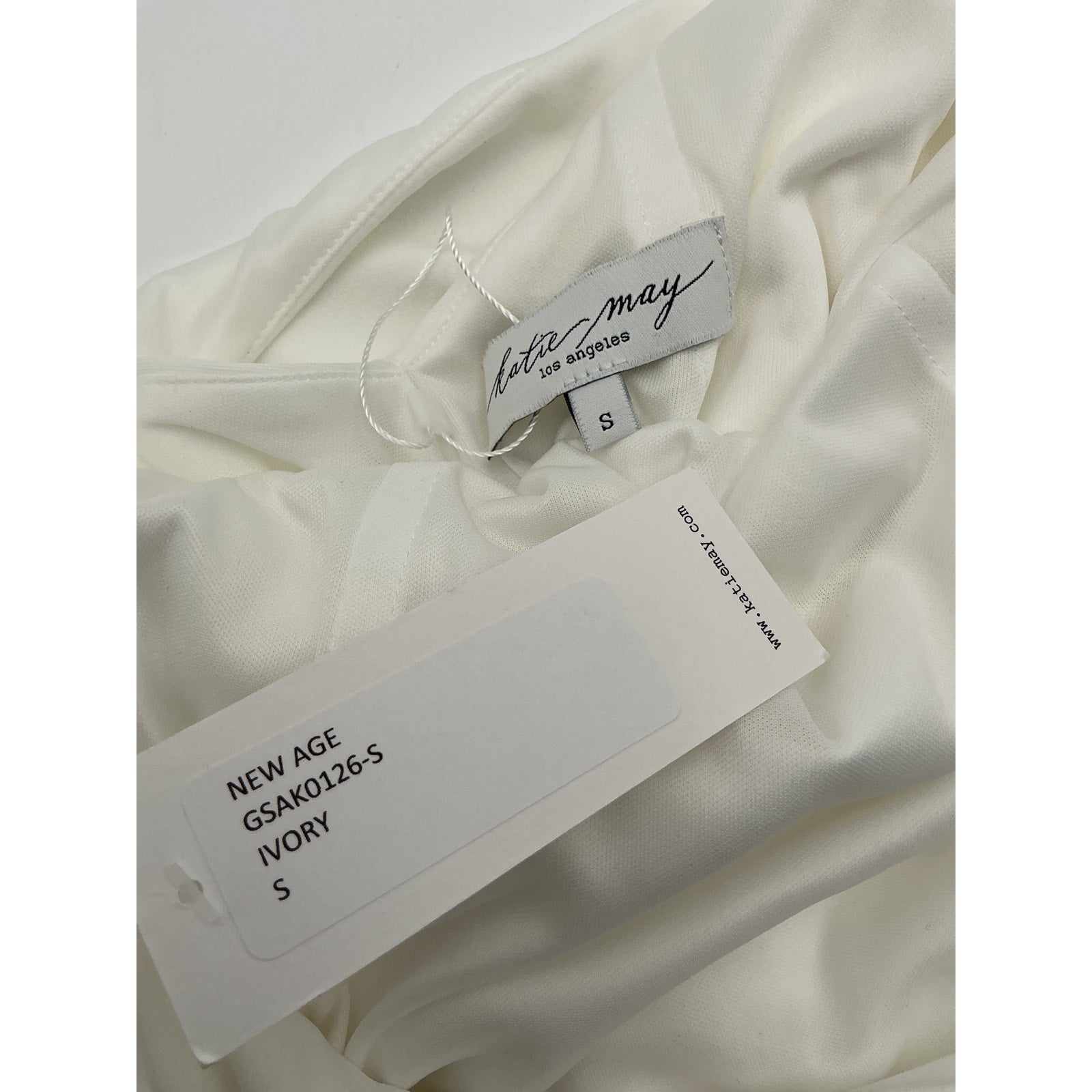 Katie May 'New Age' White Polyester Dress Size S