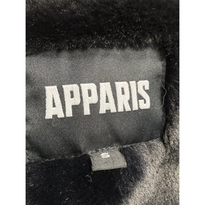 Apparis 'Josh' Blue Qulited Plaid Faux Fur Jacket Size S