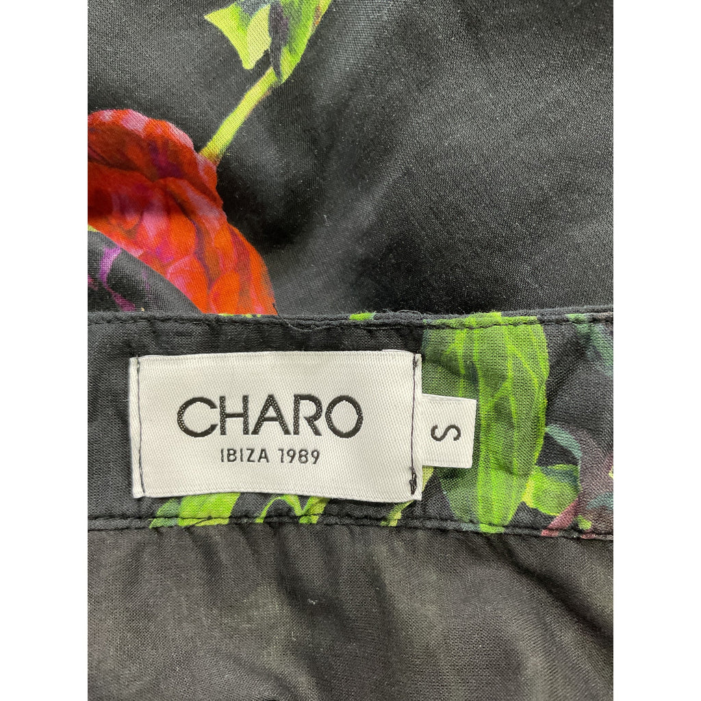 Charo Ruiz 'Tana' Black Long Voile Skirt Size S