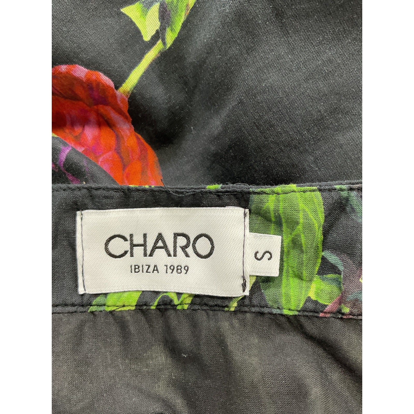 Charo Ruiz 'Tana' Black Long Voile Skirt Size S