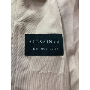 Allsaints Tailored Pale Orchid Pink Aleida Tri Blazer Size 2