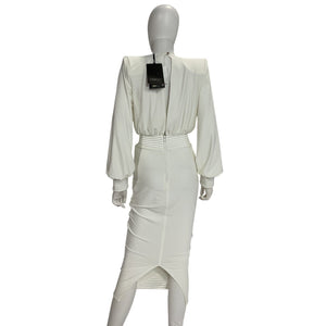 Neiman Marcus Elegant White Lover Man Dress Size 4 NWT