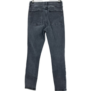 Agolde Distressed Black Nico High Rise Slim Denim Jeans Size 27