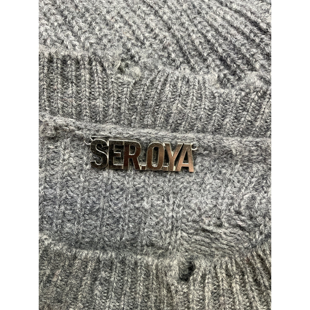 Ser.O.Ya Grey Wool Devin Sweater Size XS