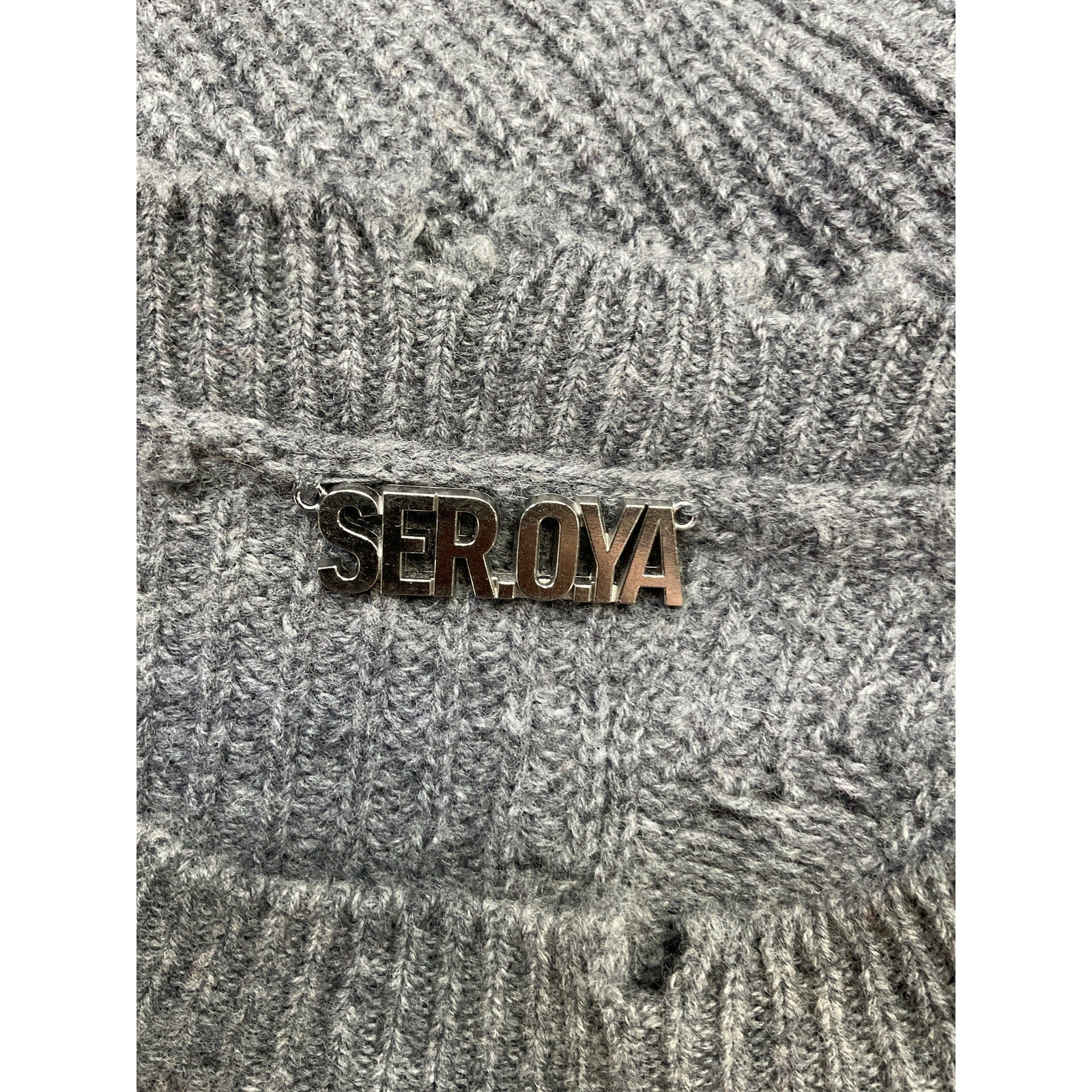 Ser.O.Ya Grey Wool Devin Sweater Size XS