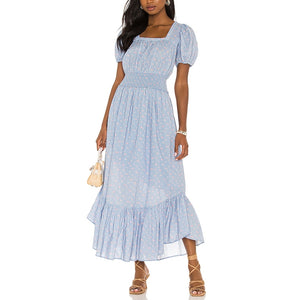 Loveshackfancy Romantic Blue Baby Pomme Begonia Dress Size XS