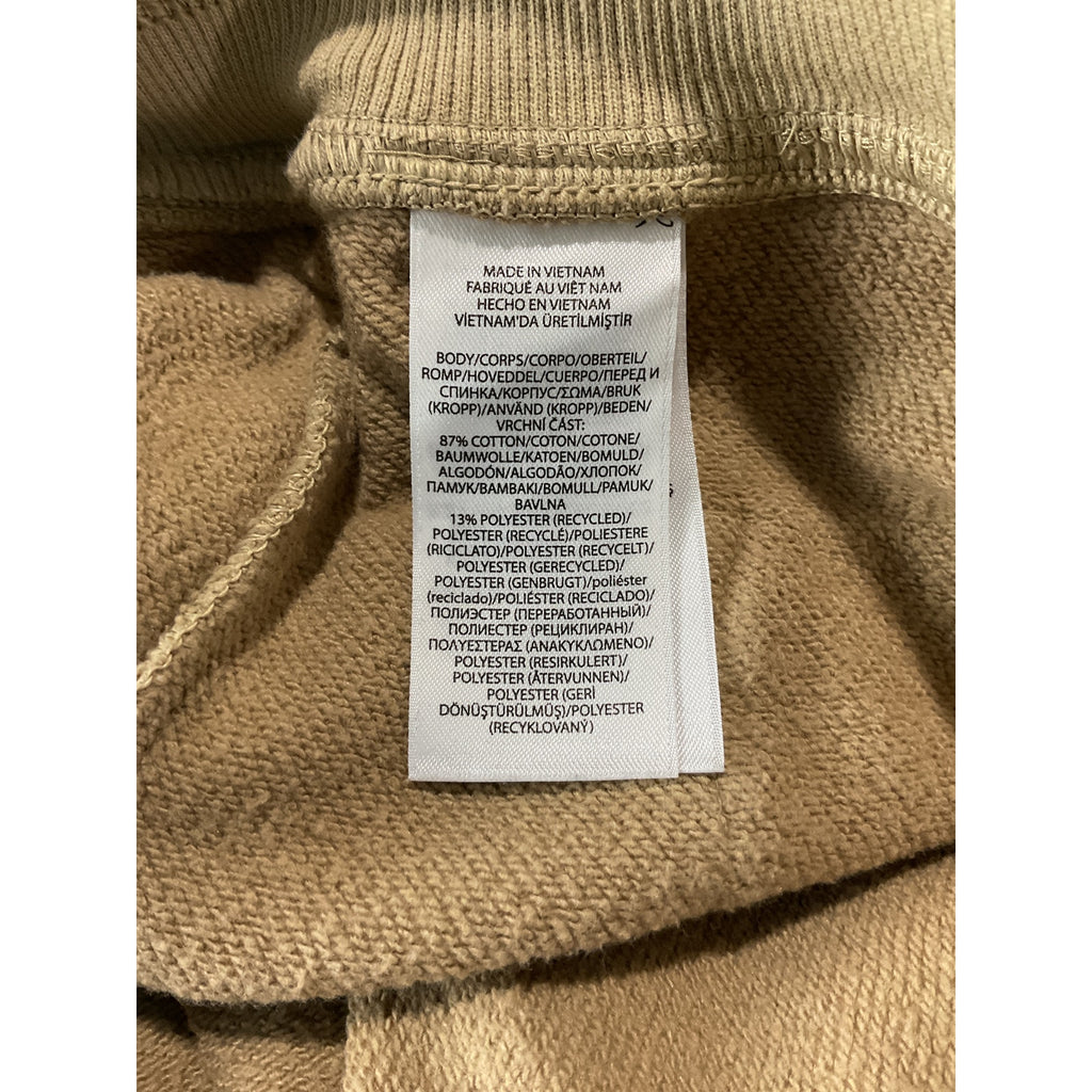 Ralph Lauren Relaxed Beige Cotton Fit Logo Fleece Sweatpant Size M