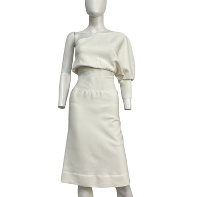 Galvan Asymmetric White Persephone Dress Size XS