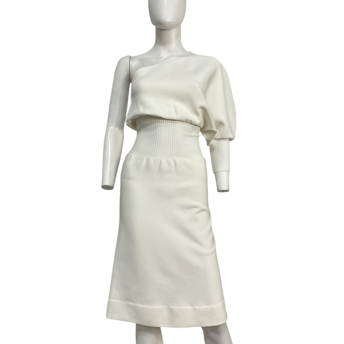 Galvan Asymmetric White Persephone Dress Size XS