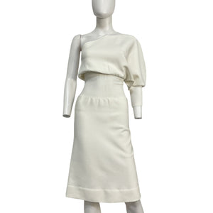 Galvan Asymmetric White Persephone Dress Size XS