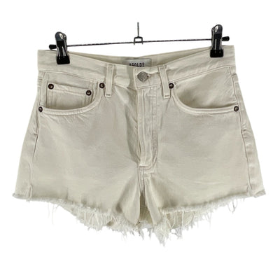 Agolde Vintage Cream Parker Denim Shorts Size 24