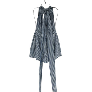 Majorelle Striped Blue Callie Romper Size XS