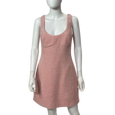 Sau Lee Textured Pink Alexa Mini Dress Size 10