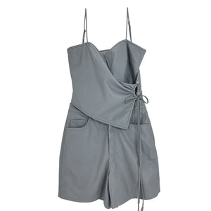 Nanushka Sleek Blue Wrap Camisole And Shorts Set Size Top  S / Shorts XS