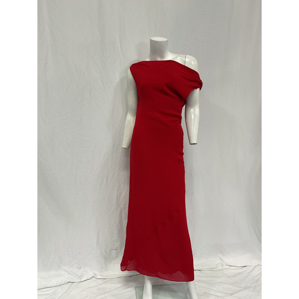 Reformation 'Costanza' Red Viscose Dress Size M