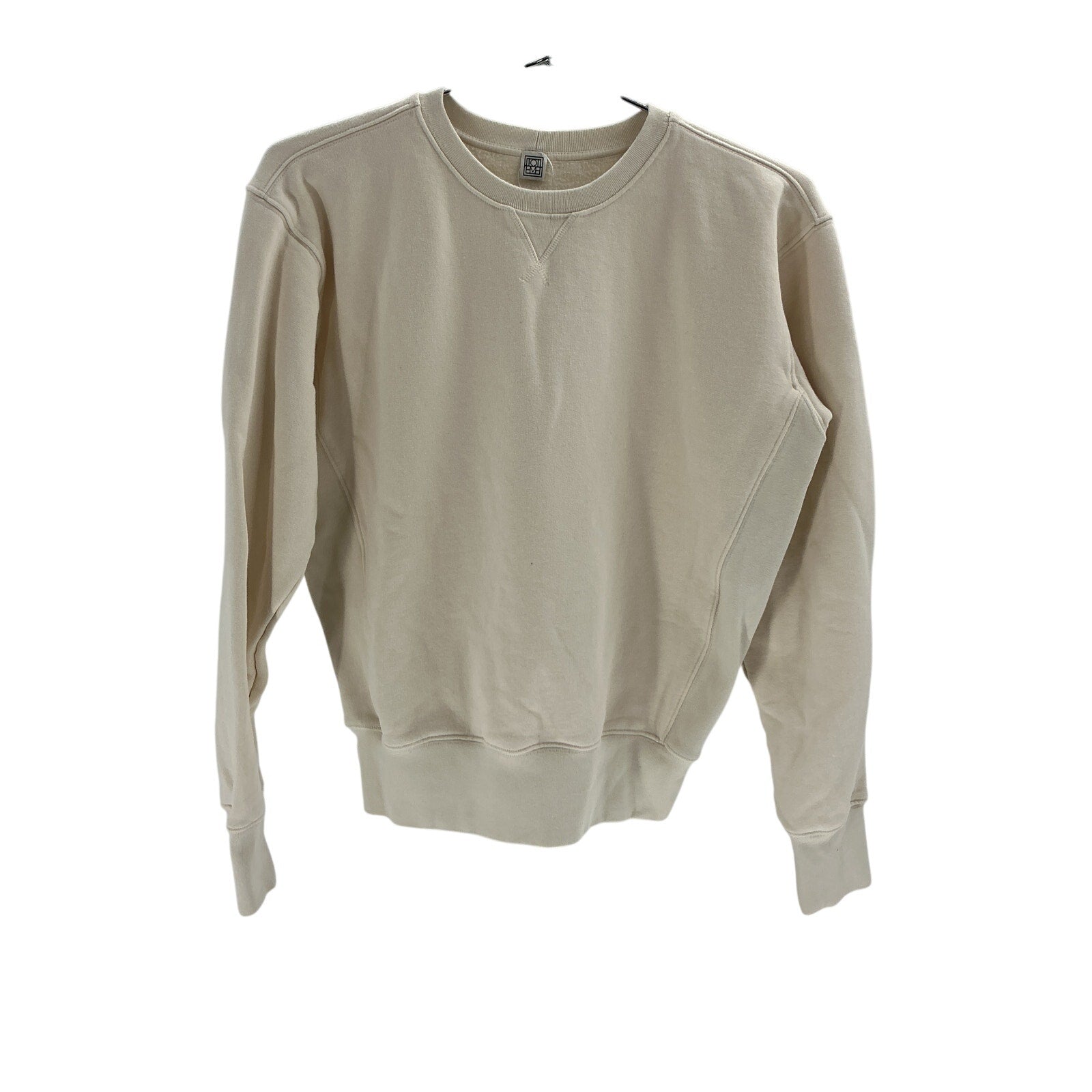 Toteme Organic Cream Cotton-Jersey Sweatshirt Size M