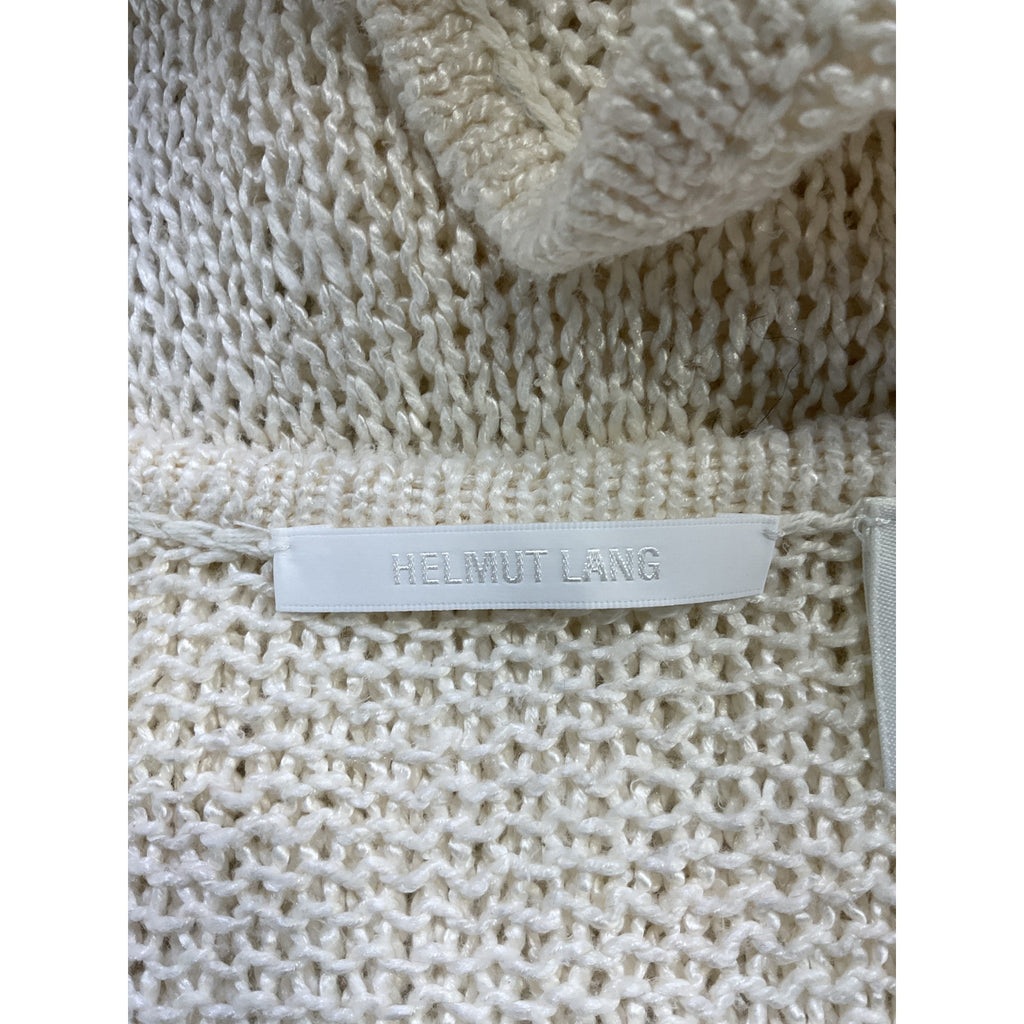 Helmut Lang White Silk Open-Knit Tank Top Size XS