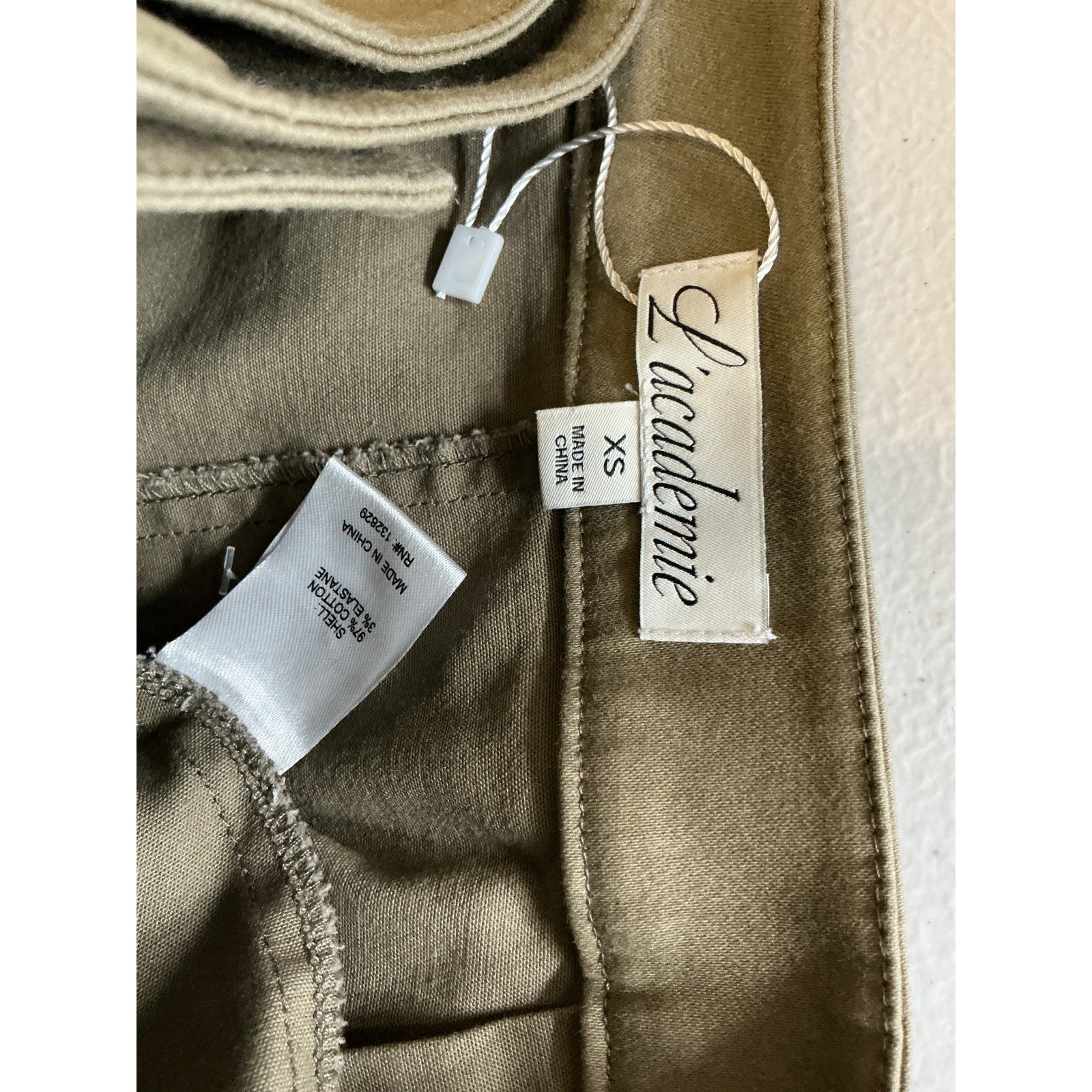 L'Academie 'Marianna' Green Cotton Ashlia Stretch Cotton Mini Skort Size XS