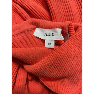 A.L.C. 'Erynna' Orange Viscose Knit Dress Size XS