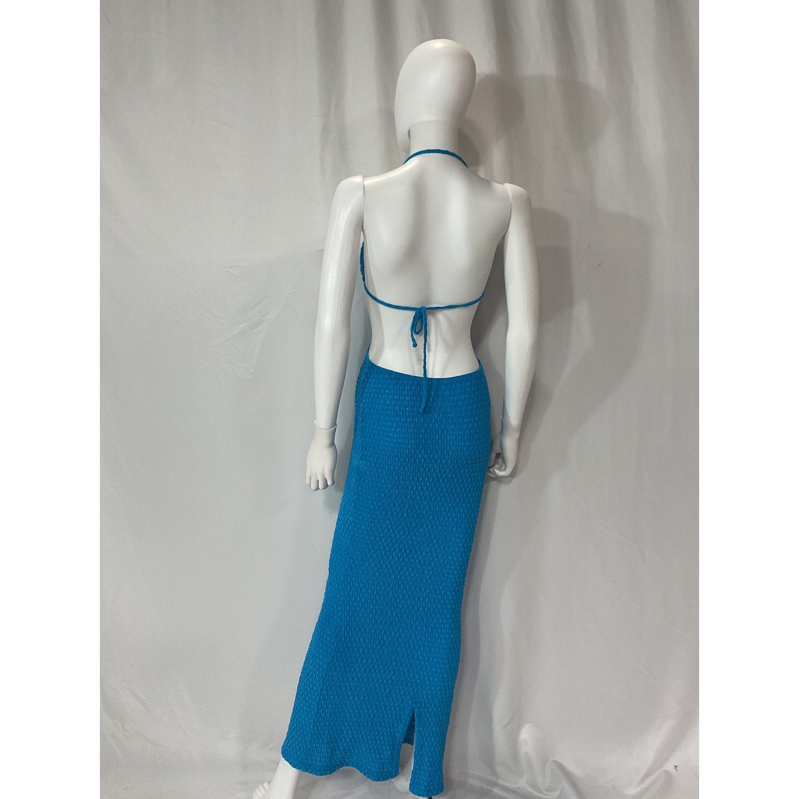Bananhot 'Anna' Blue Maxi Dress Size S