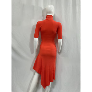 A.L.C. 'Erynna' Orange Viscose Knit Dress Size XS