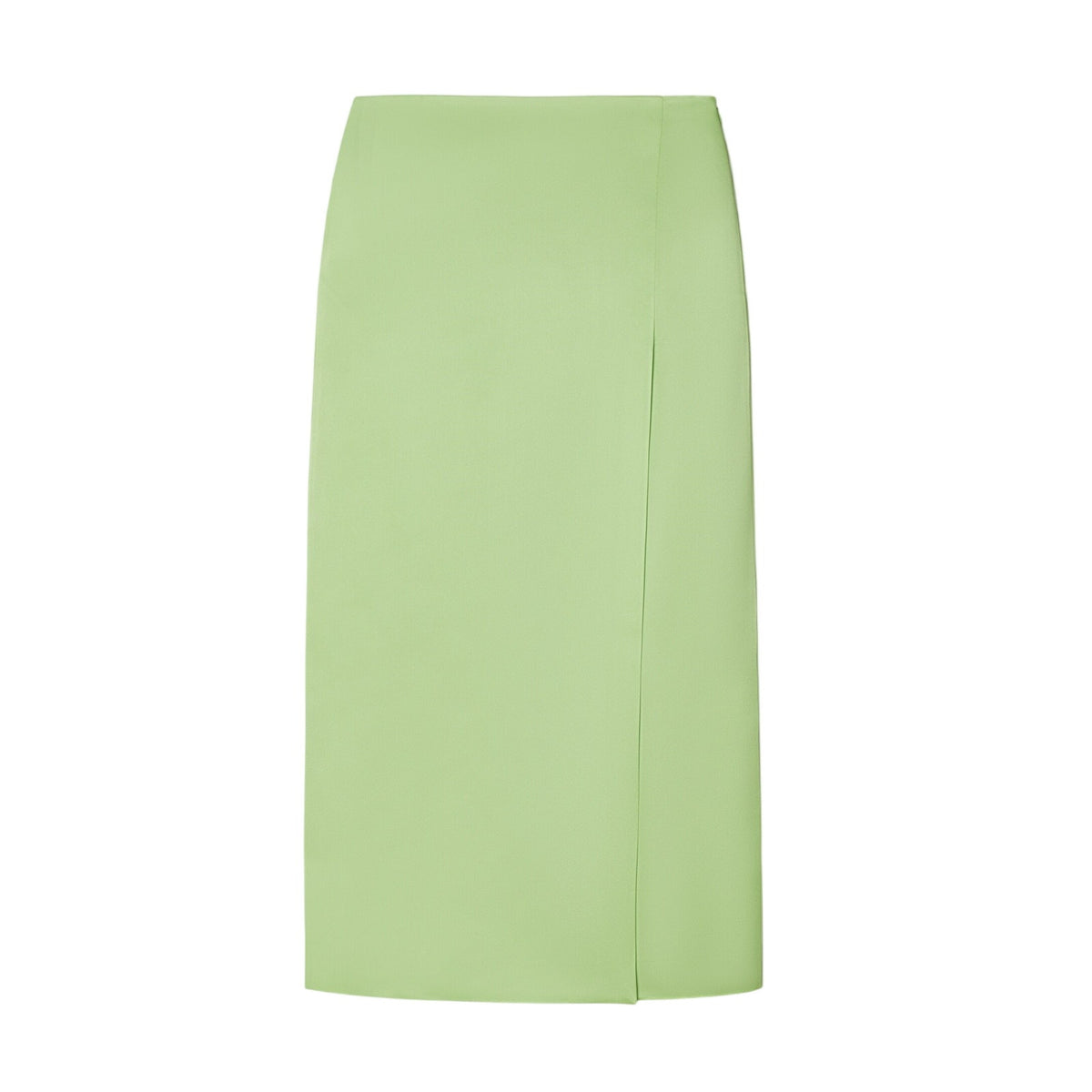 Tory Burch Sleek Mint Satin Wrap Skirt Size 10 NWT