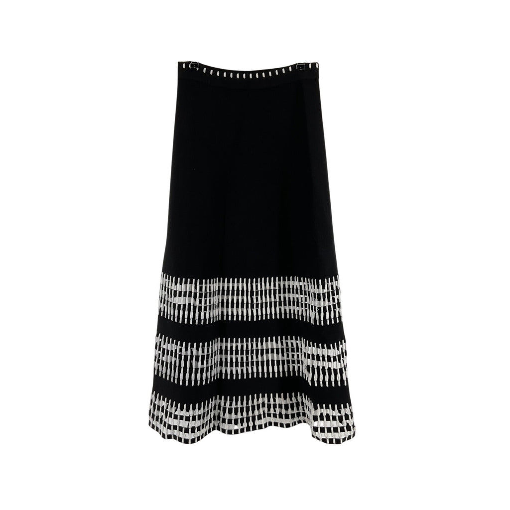 Alexis 'Simone' Black Viscose Skirt Size XS
