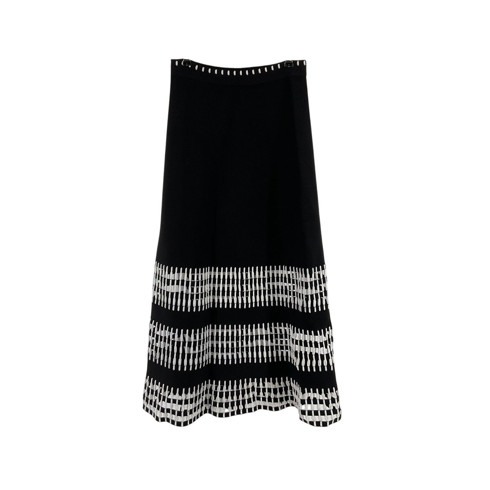 Alexis 'Simone' Black Viscose Skirt Size XS
