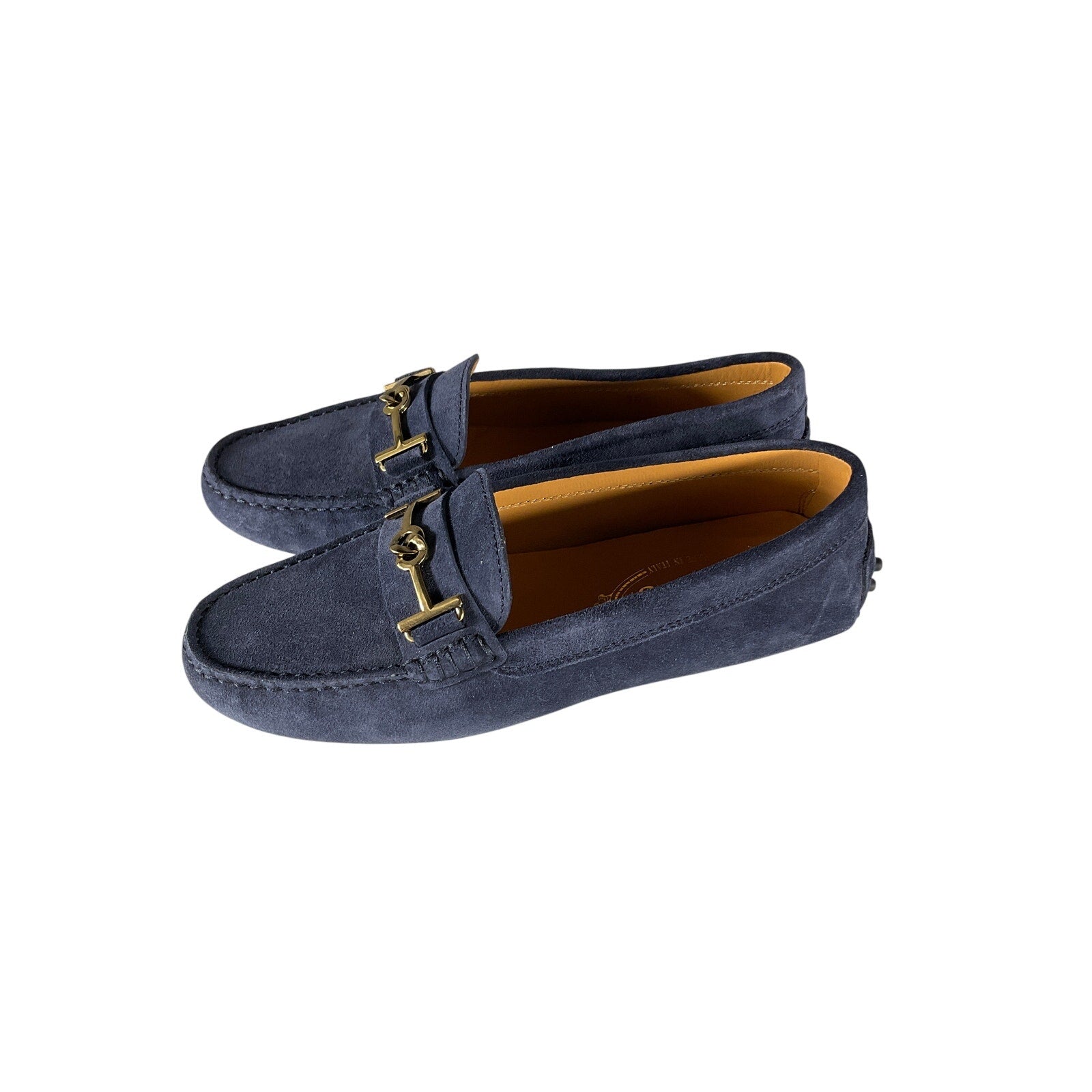 Tod's Gommino 'Driving' Blue Suede Shoes Size 6