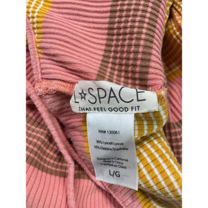 L*Space Ribbed Beachy Keen Stripe Vanessa Dress Size L