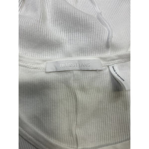 Helmut Lang 'Muscle' White Cotton Tank Top Size S