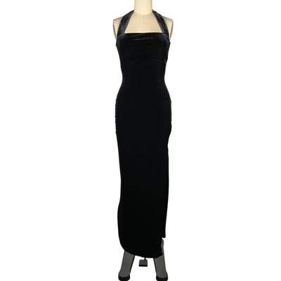 Nookie Elegant Black Vera Velvet Gown Size S NWT