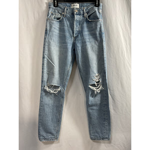 Agolde 'Jamie' Blue High Rise Classic Denim Jean Size 23