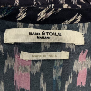 Isabel Marant Printed Faded Night Almeya Dress Size 34