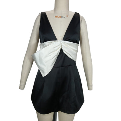 Alexis 'Gian' Black Polyester Romper Size L - NWT