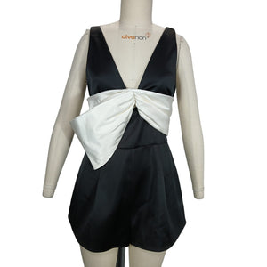 Alexis 'Gian' Black Polyester Romper Size L - NWT