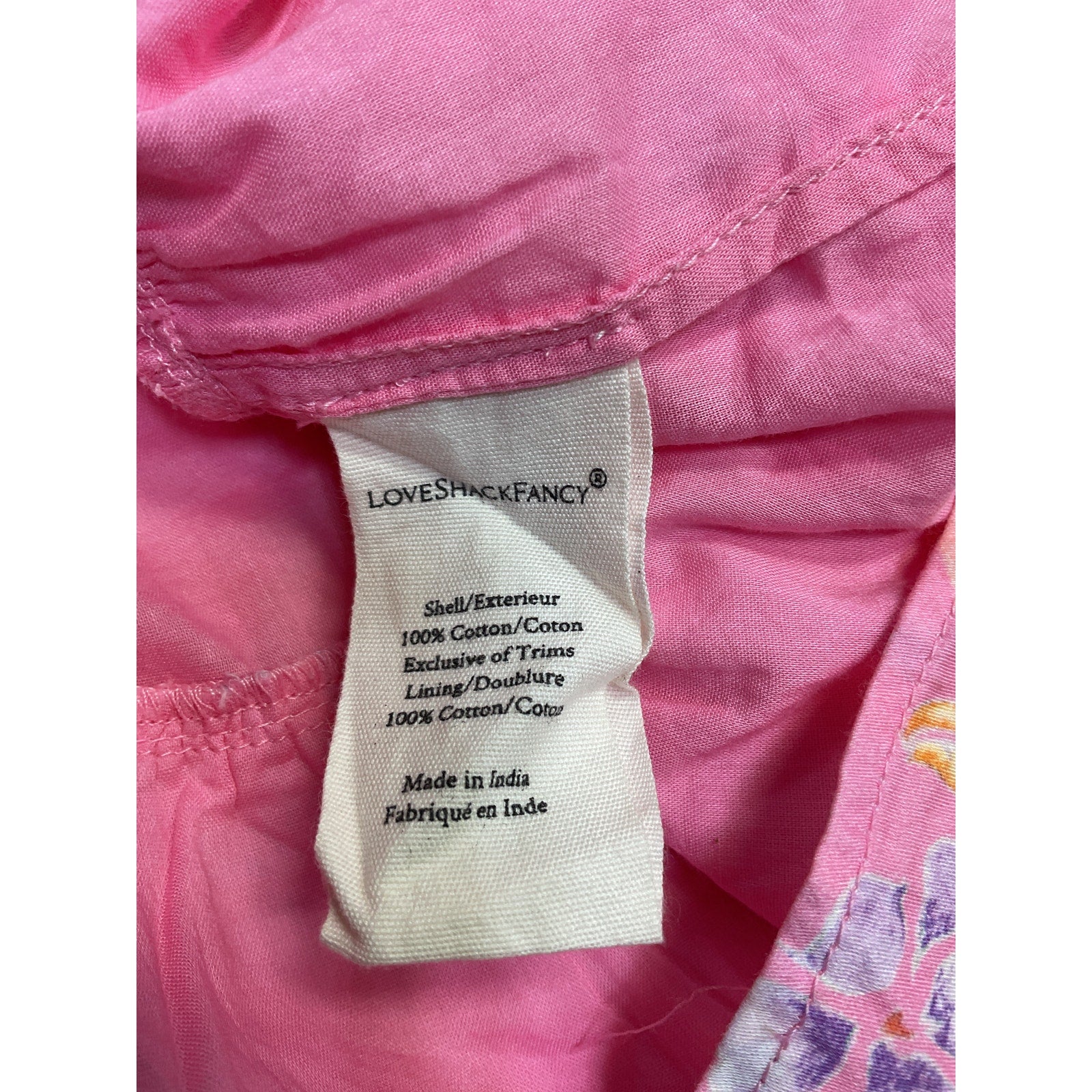 Loveshackfancy 'Kari' Pink Mini Dress Size 2