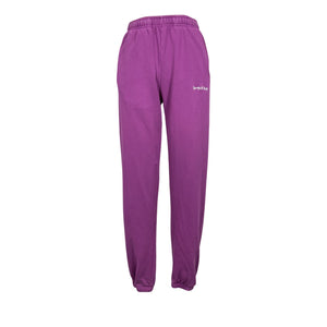 Sporty & Rich Cozy Magenta Classic Logo Sweatpants Size XS